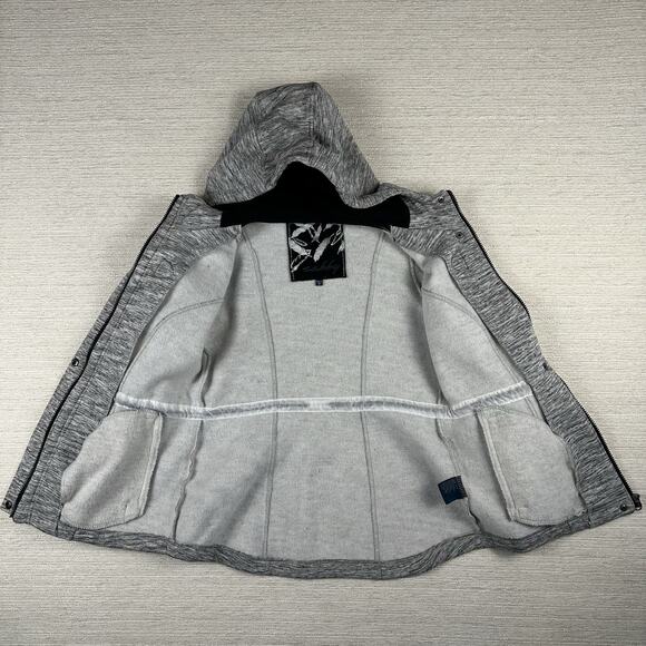 Women’s Sebby Coat Large Coat Gray & Black Toggle Buttons Jacket Medium - Picture 4 of 10